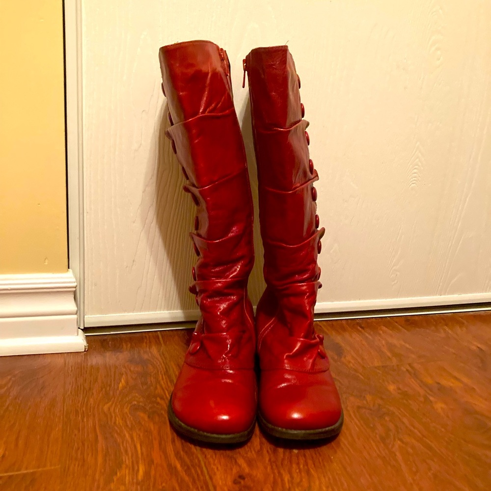 Miz Mooz Bobbie Tall Red Boots